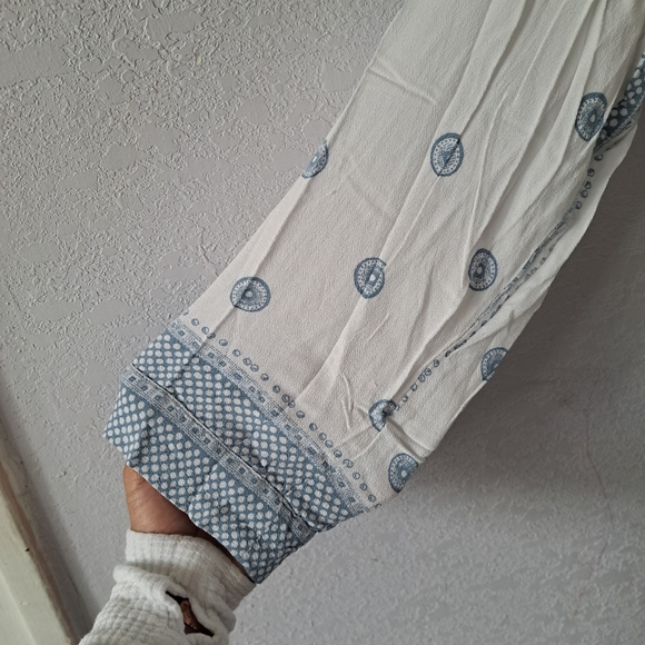 Free People Blue and White Lace Bodysuit - Picture 6 of 9